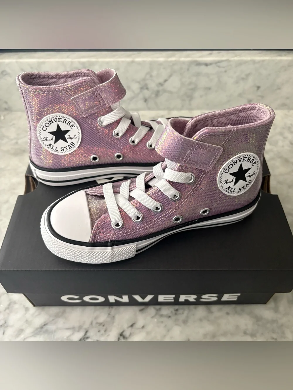 Converse High Top Sneakers - Iridescent Lavender